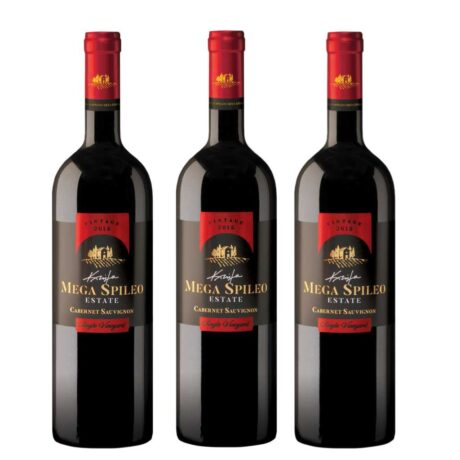 ΚΤΗΜΑ ΜΕΓΑ ΣΠΗΛΑΙΟ 2016,2017,2018 (3 ΦΙΑΛΕΣ) CABERNET SAUVIGNON